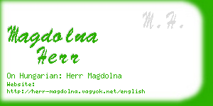 magdolna herr business card